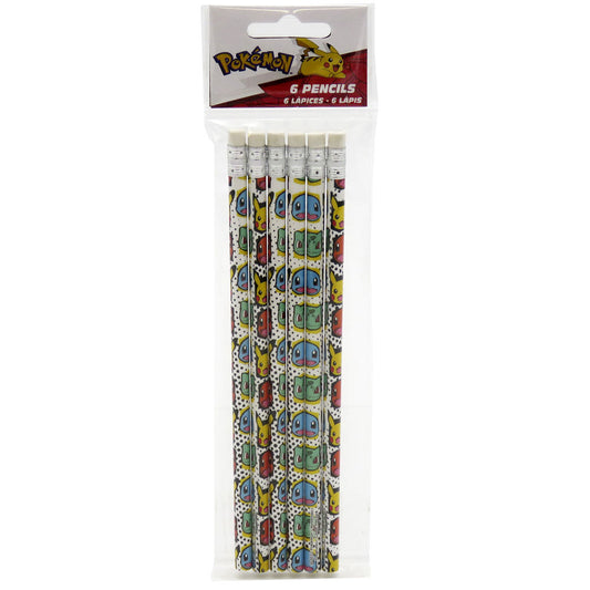 Pokemon blyant pakke med 6 stk.