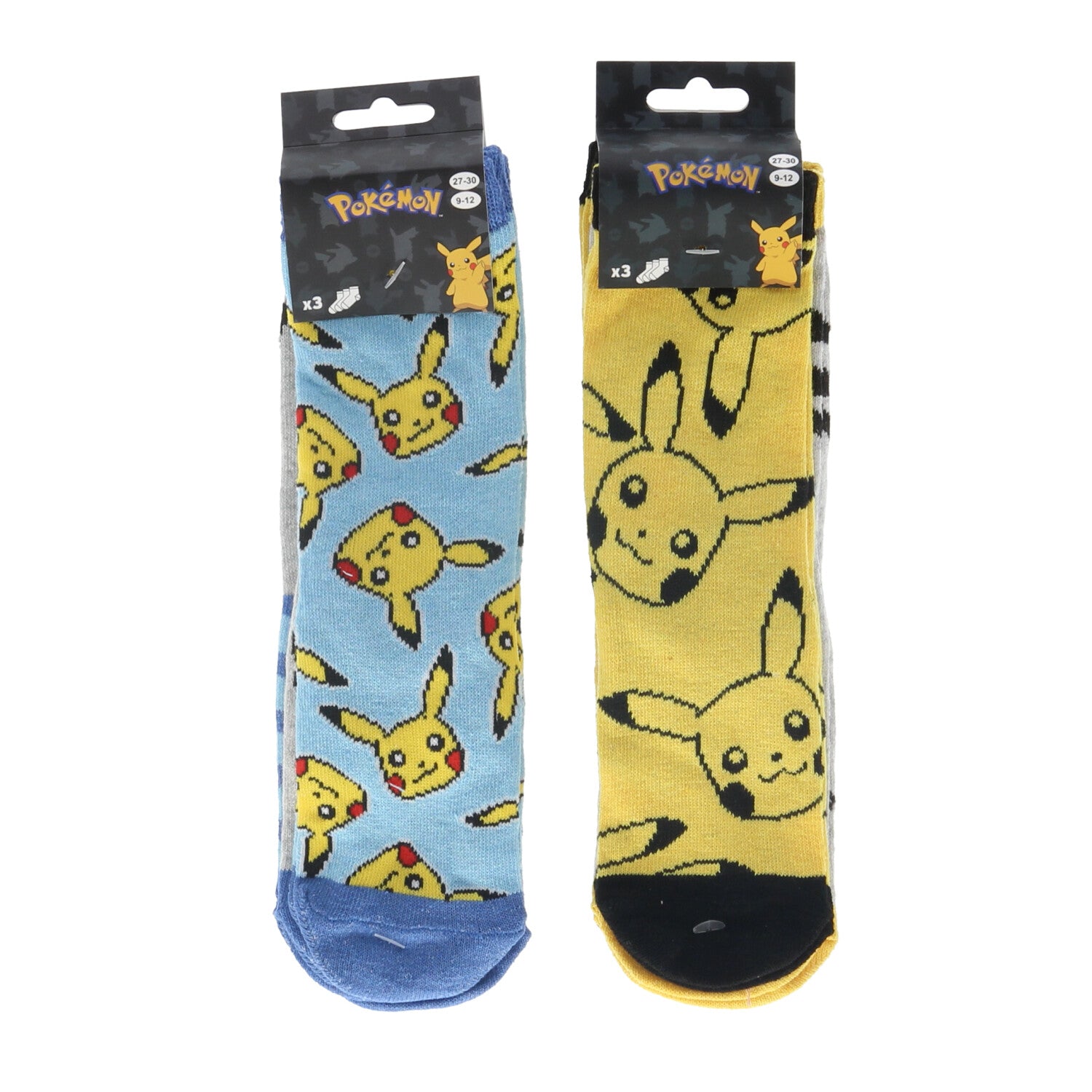 Pokemon strømper 3 pak. vælg mellem 2 forskellige pakker