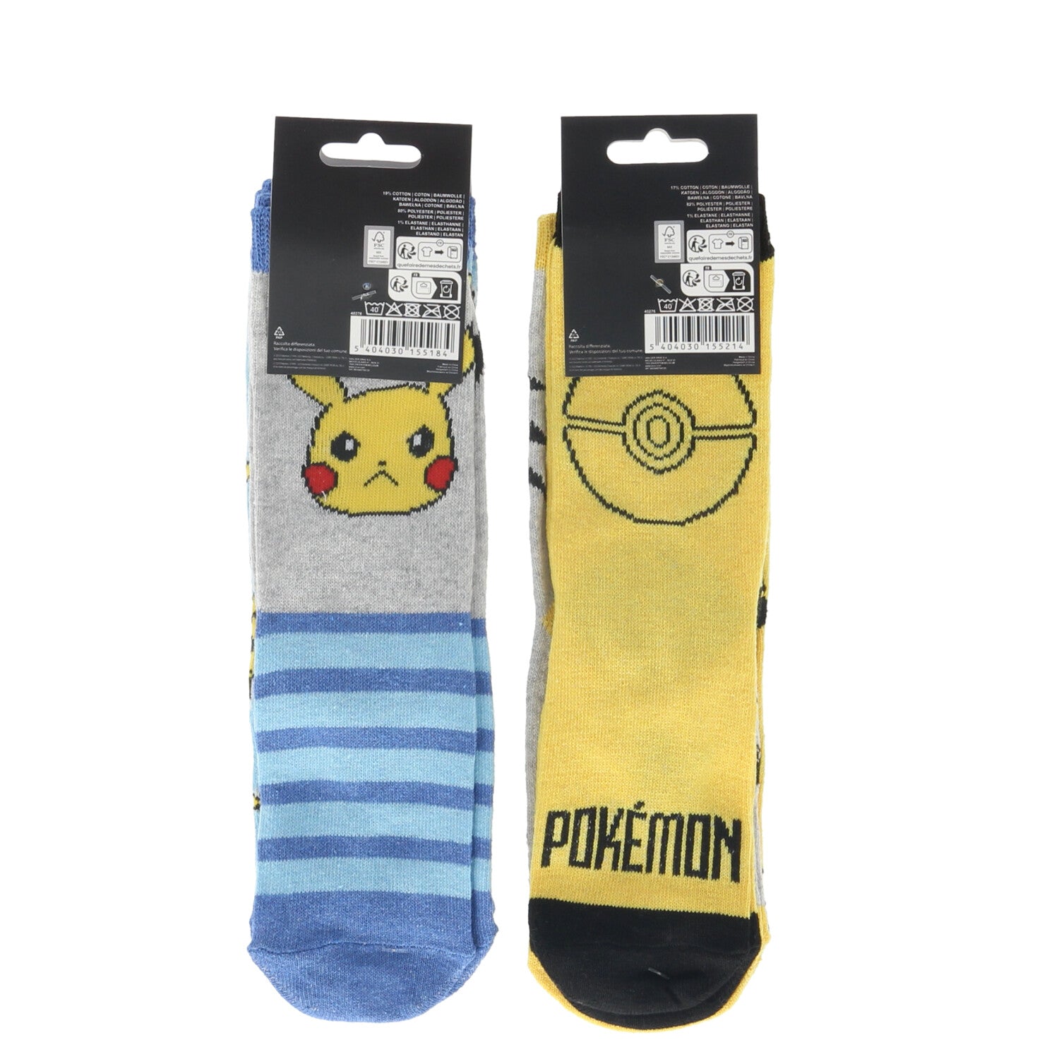 Pokemon strømper 3 pak. vælg mellem 2 forskellige pakker