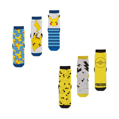 Pokemon strømper 3 pak. vælg mellem 2 forskellige pakker