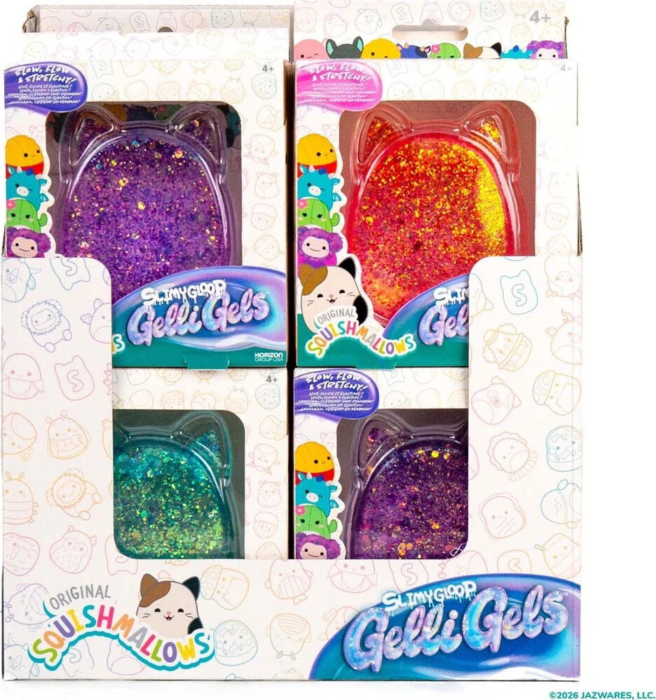 Squishmallows Gelli Gels – Bløde Glitter Sansefigurer