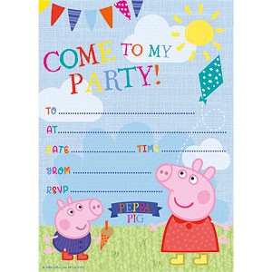 Gurli gris fødselsdags invitations kort