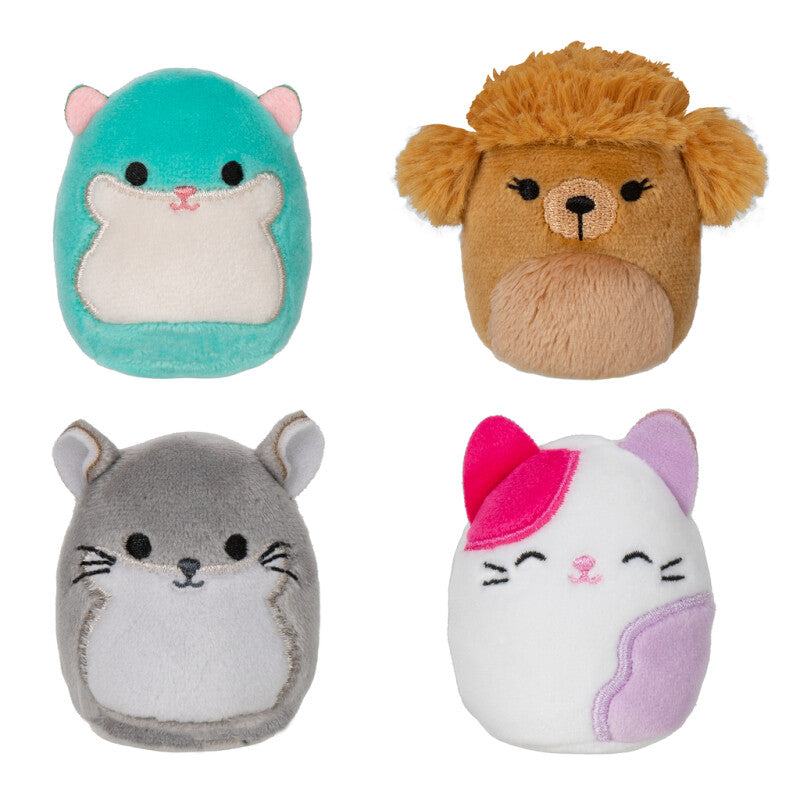 Squishmallow 4 pak, vælg mellem 2 forskellige pakker - forår 2023
