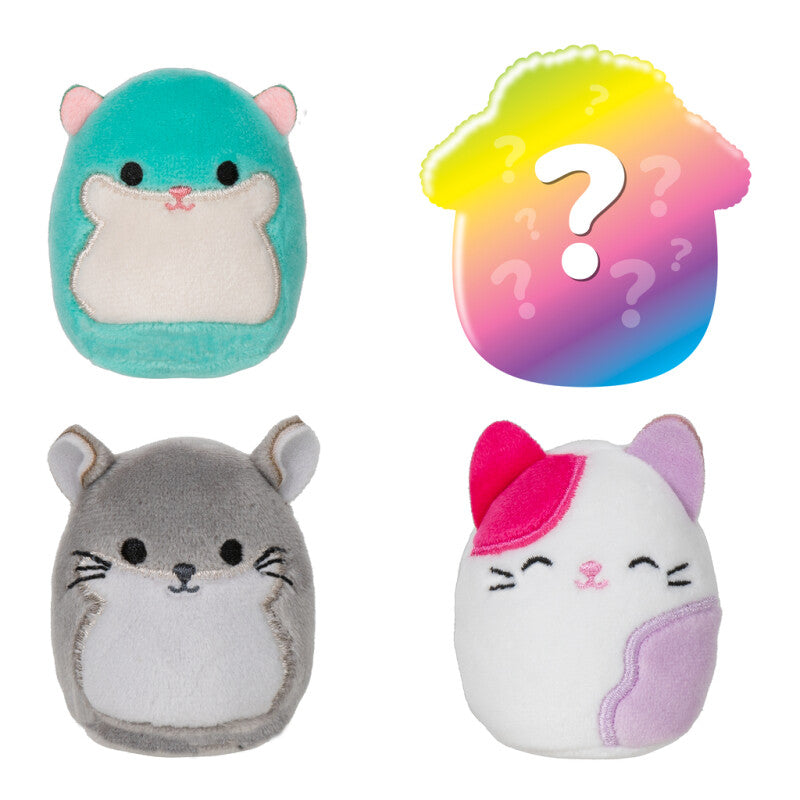 Squishmallow 4 pak, vælg mellem 2 forskellige pakker - forår 2023