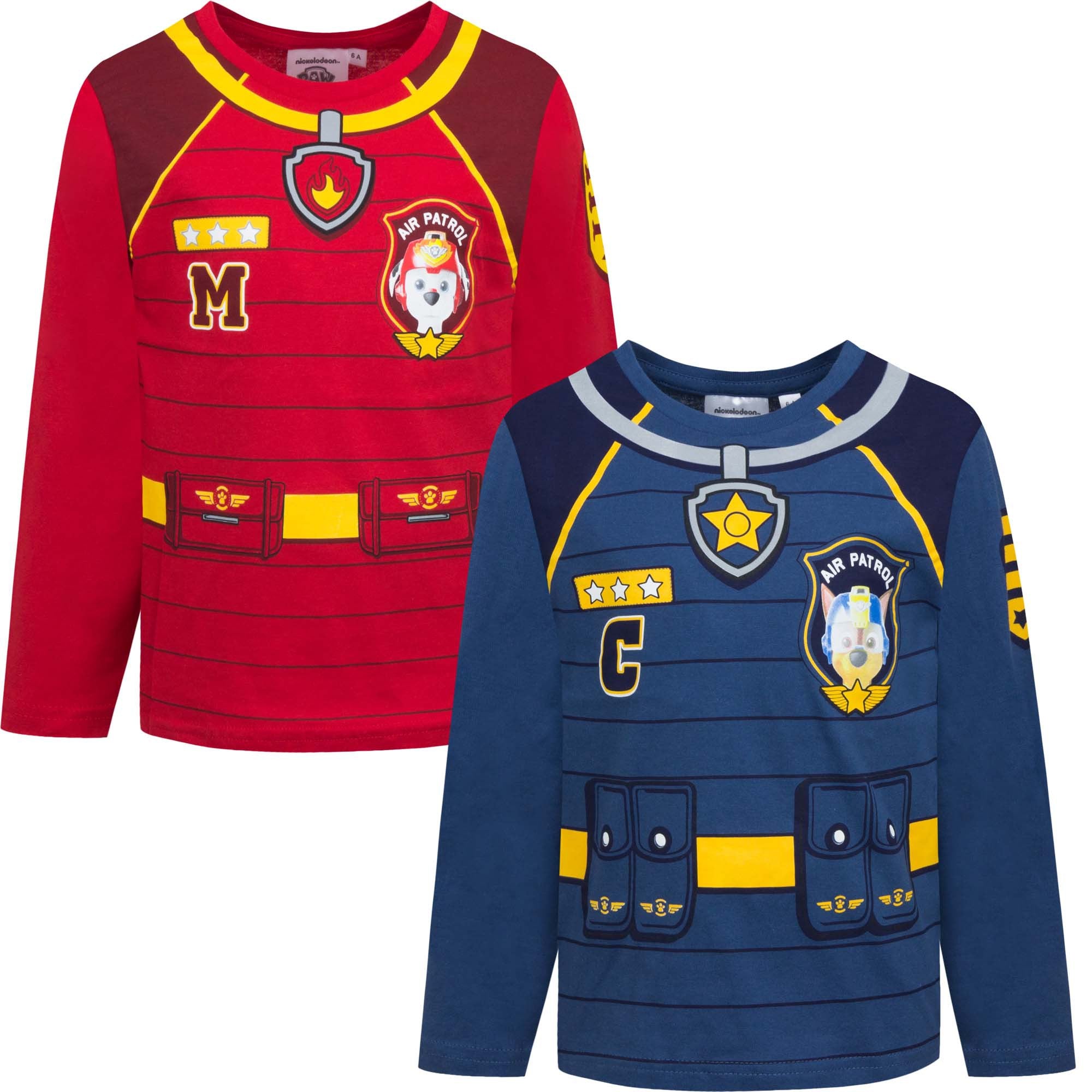 Paw patrol bluse i rød eller blå