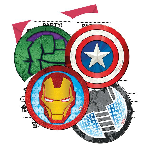 Avengers invitationer