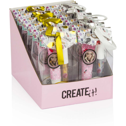 Create it, Lip gloss og body glitter.