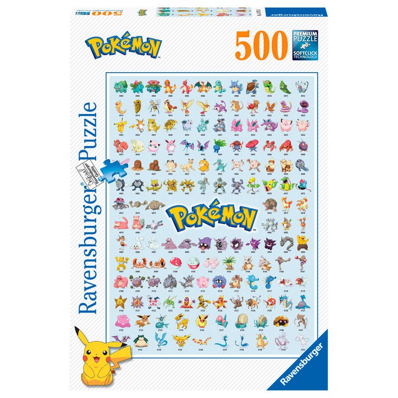 Pokemon Puslespil med 500 brikker