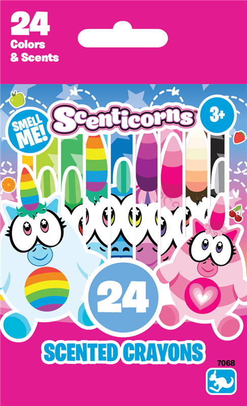 Scenticorns 24 farvekridt med duft