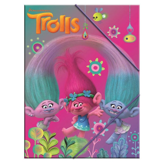 Trolls A4 plastik mappe
