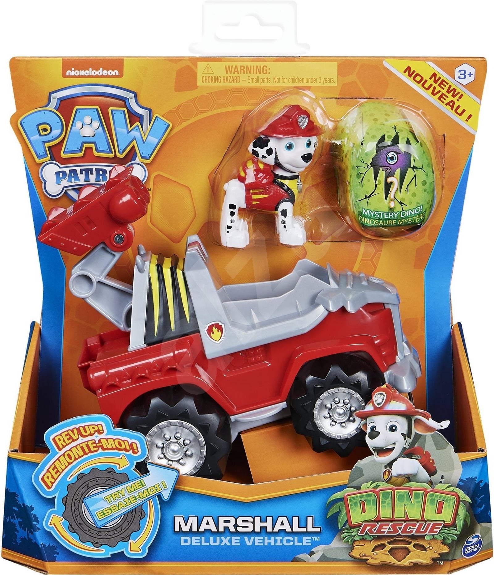 Paw Patrol Dino Rescue Deluxe Køretøj - Marshall