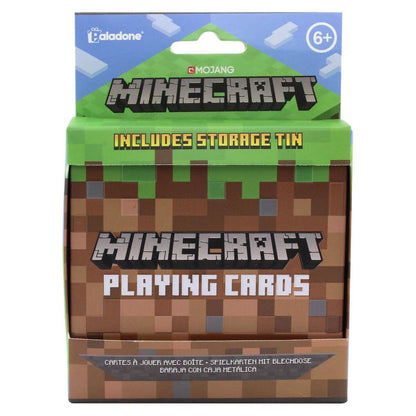 Minecraft kortspil med tin beholder.