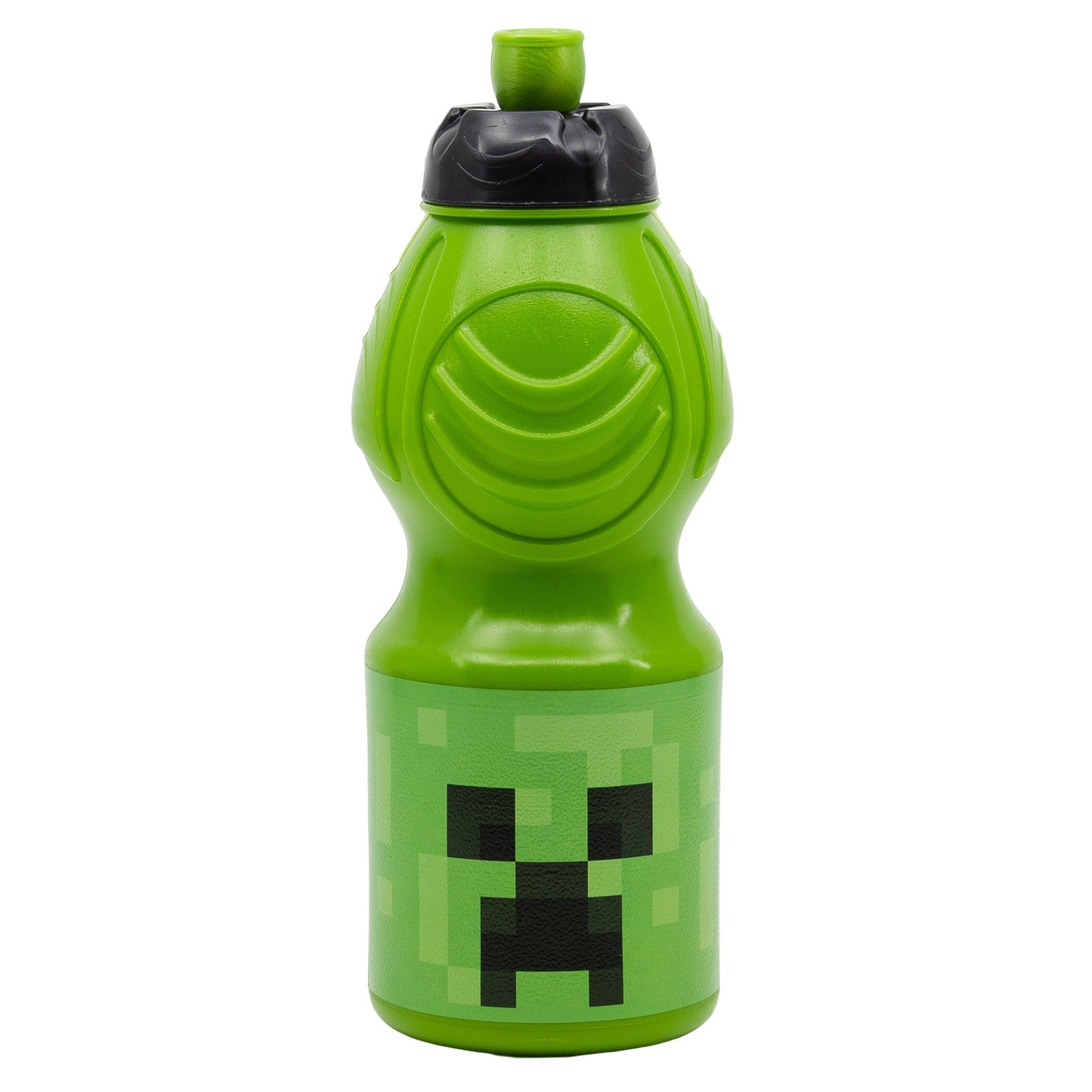 Minecraft drikkedunk, i grøn med et creeper hovede på siden.