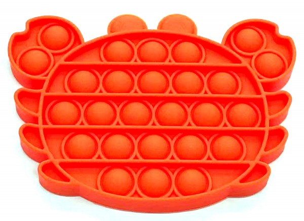 Pop it, Krabbe i Orange.