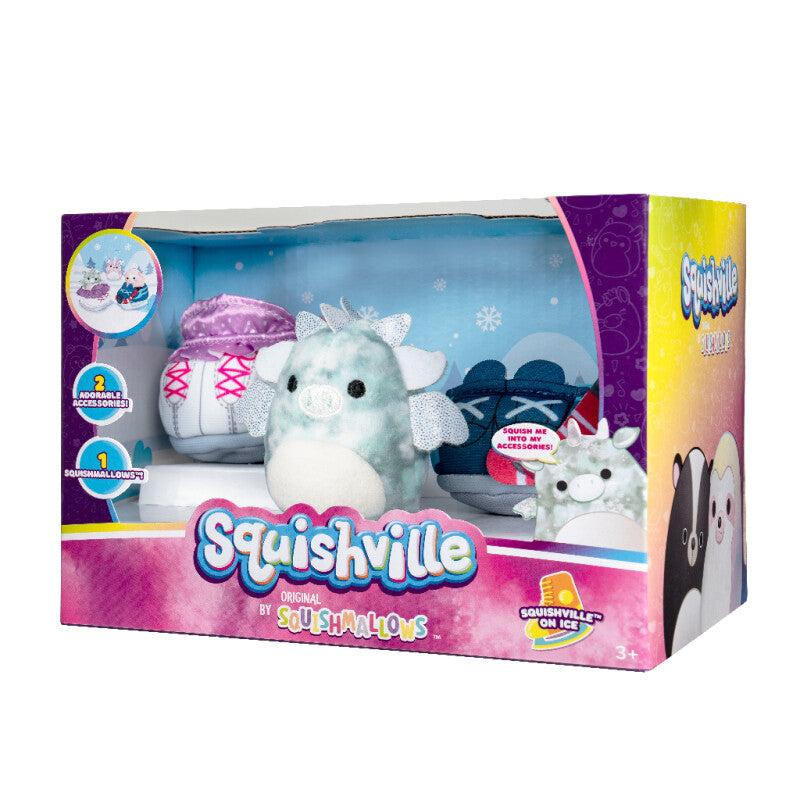 Squishmallows, som  kommer med 2 dele tematilbehør