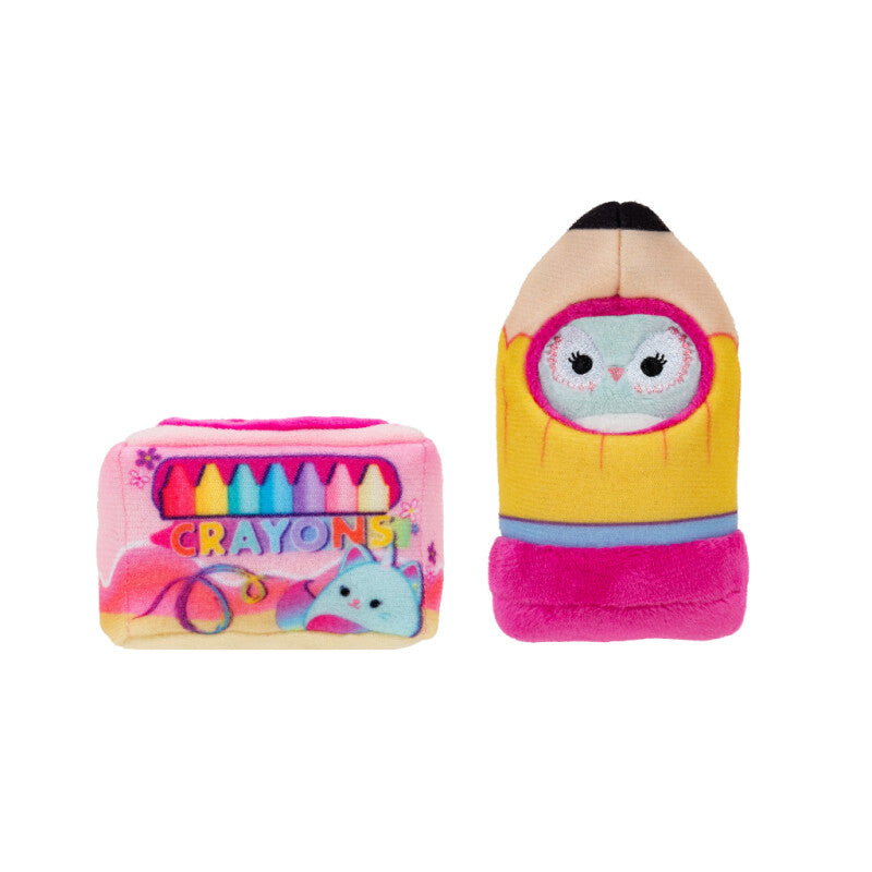 Squishmallows, som  kommer med 2 dele tematilbehør