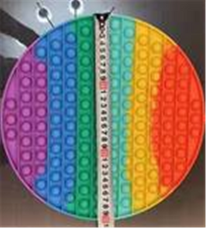 XXXL kæmpe pop it Rund form.