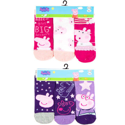 Gurli gris 3 pak strømper i enten pink eller lilla.