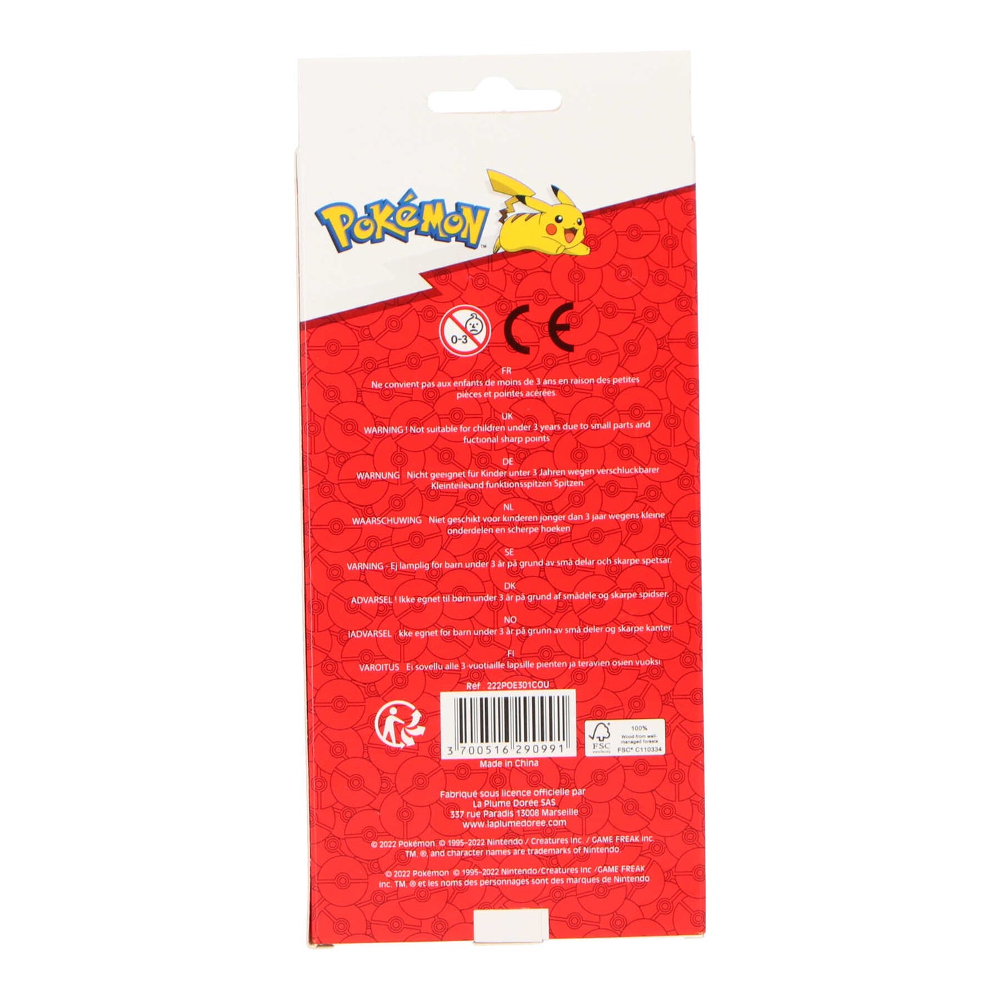 Pokemon 12 stk farve blyanter med pikachu