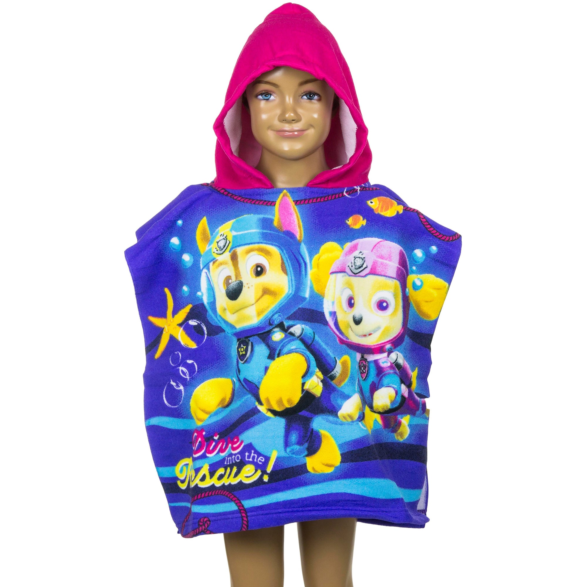 Paw patrol poncho med hue