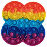 Pop it, regnbue ringe med stjerne i midten.