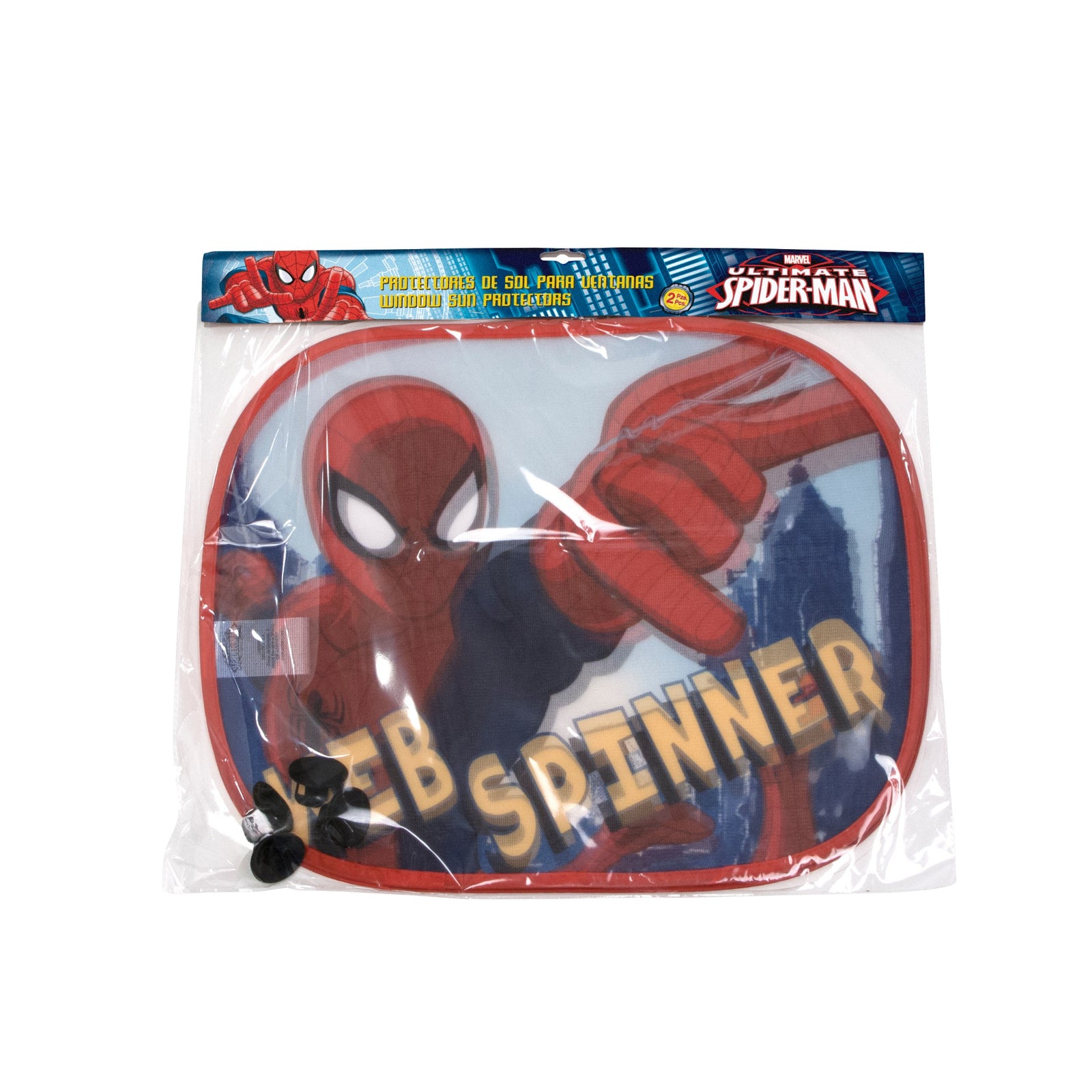Spiderman solskærme til bil-ruden.