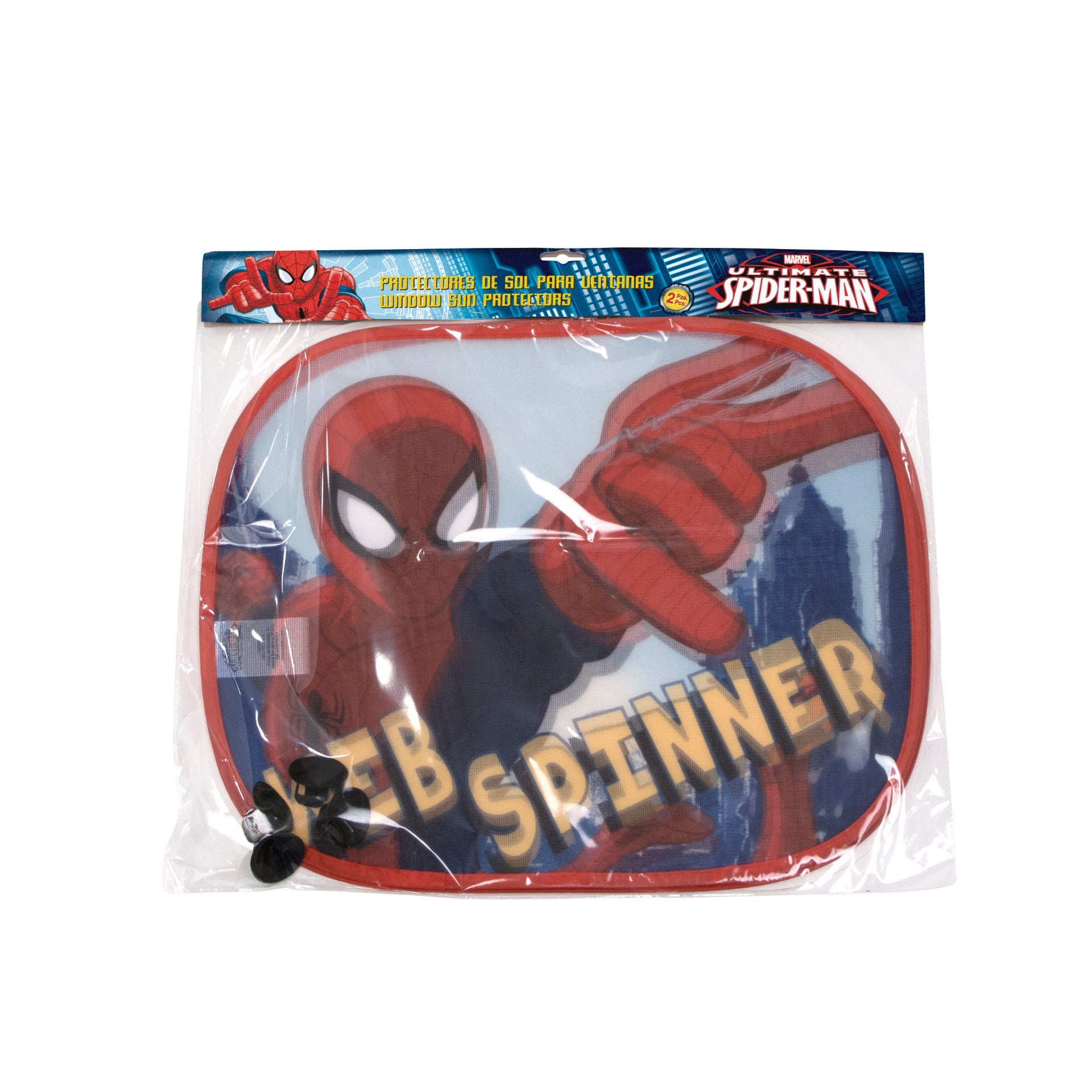 Spiderman solskærme til bil-ruden.