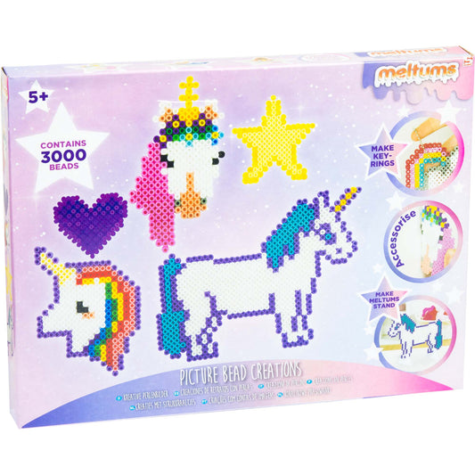 Unicorn perle sæt med 3000 perler.